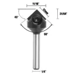 Fresa Vbit Pastilhada para Entalhe Vcarve em Madeiras
